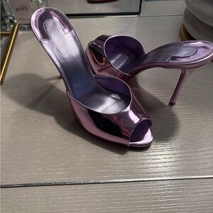Christian Louboutin Pink Metallic Heel 39.5